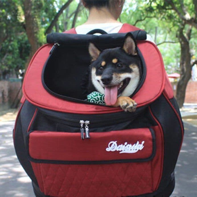 犬バッグ 多機能キルティングデザイン前抱っこペットキャリーリュック