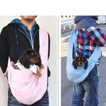 犬バッグ 小型犬用斜め掛け抱っこスリングバッグ