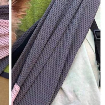 犬バッグ 通気性抜群メッシュ素材小型犬用斜め掛けスリング
