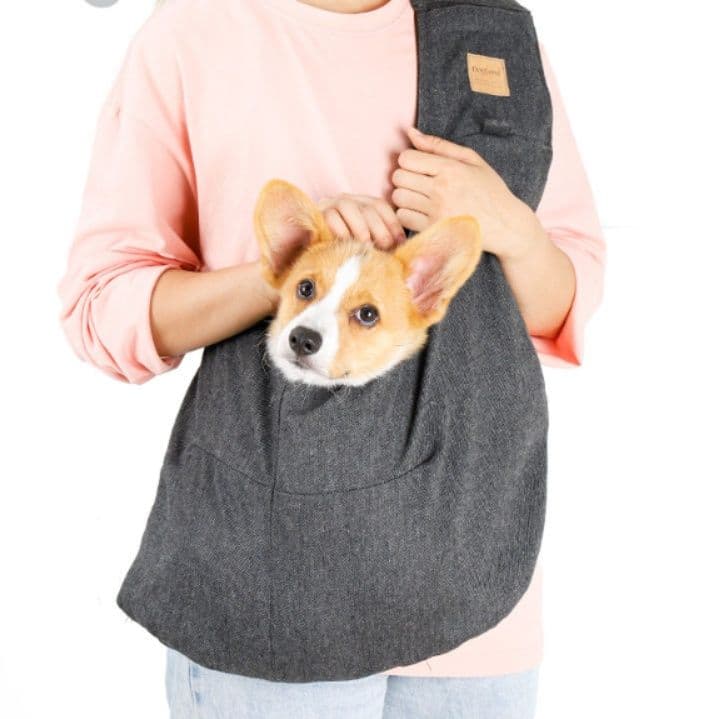 犬バッグ 小型犬用斜め掛け抱っこスリングバッグ
