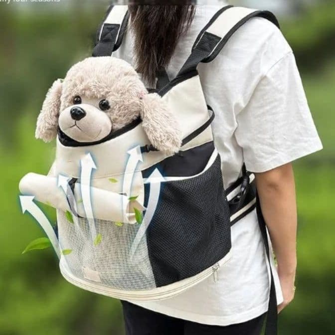 犬バッグ 小型犬用通気性抜群ペット背負い式リュックサック