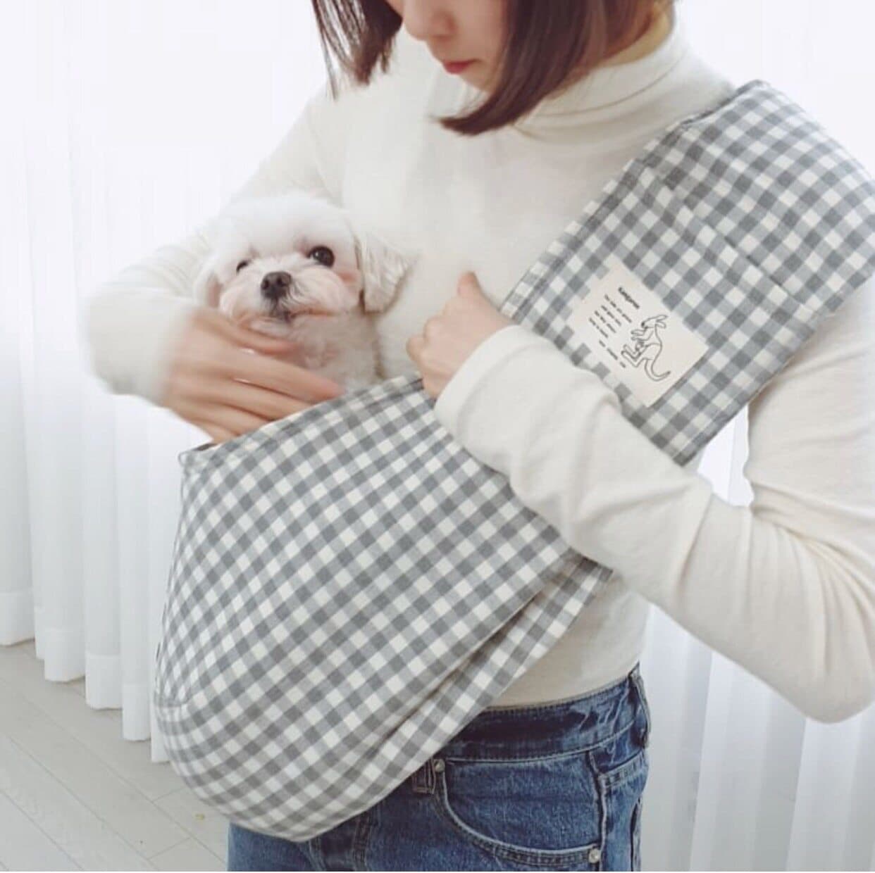 犬バッグ 小型犬用斜め掛けスリングキャリーバッグ