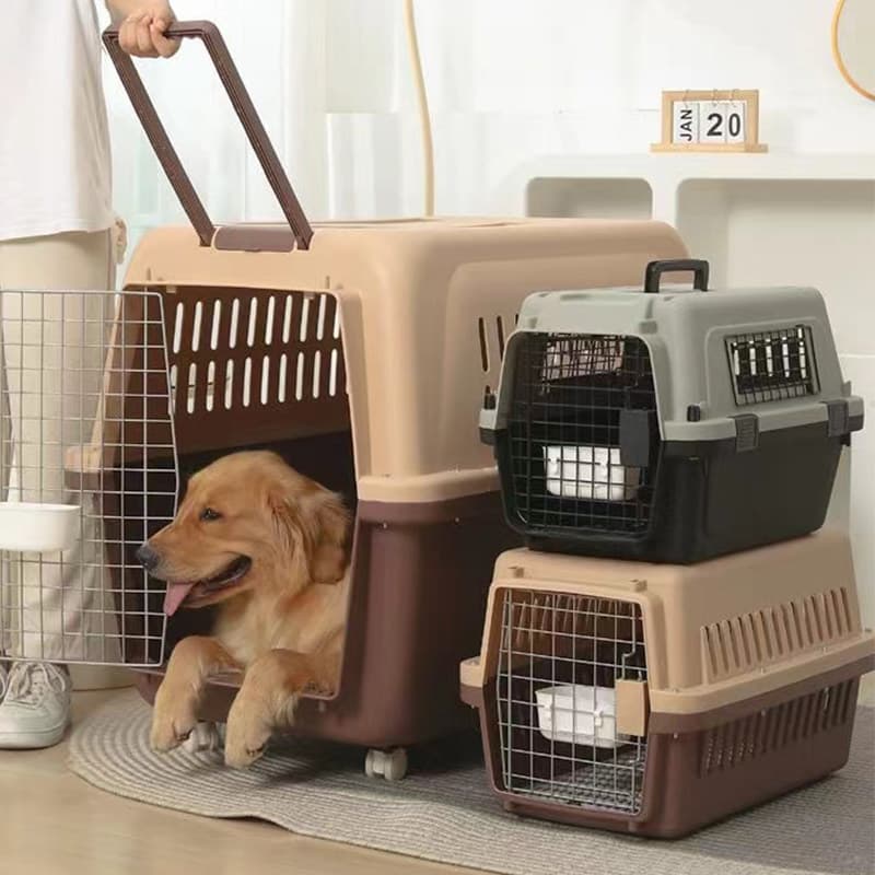 犬バッグ 大型犬対応キャスター付きハードキャリー