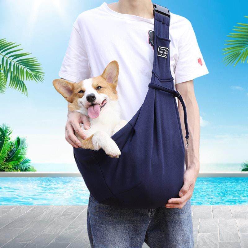 犬バッグ 小型犬用斜めがけ抱っこキャリースリングバッグ