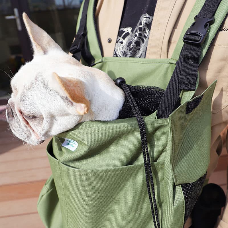 犬バッグ 愛犬との散歩に最適な前抱きキャリーリュック