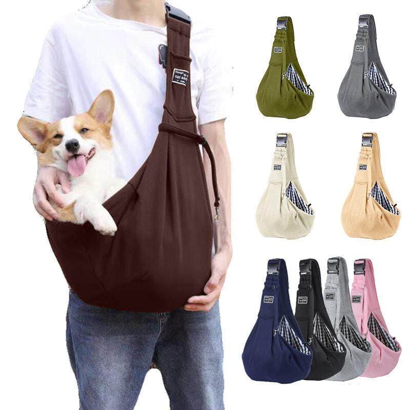犬バッグ 小型犬用斜めがけ抱っこキャリースリングバッグ