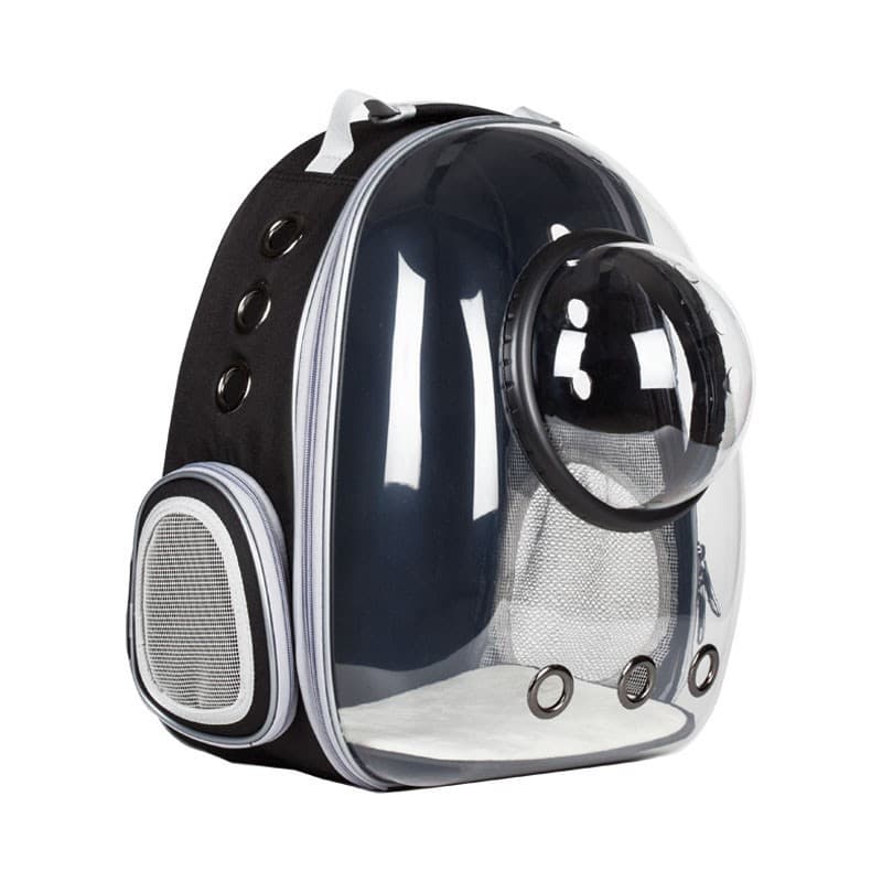 犬バッグ 透明窓付き宇宙船型ペット用キャリーリュック