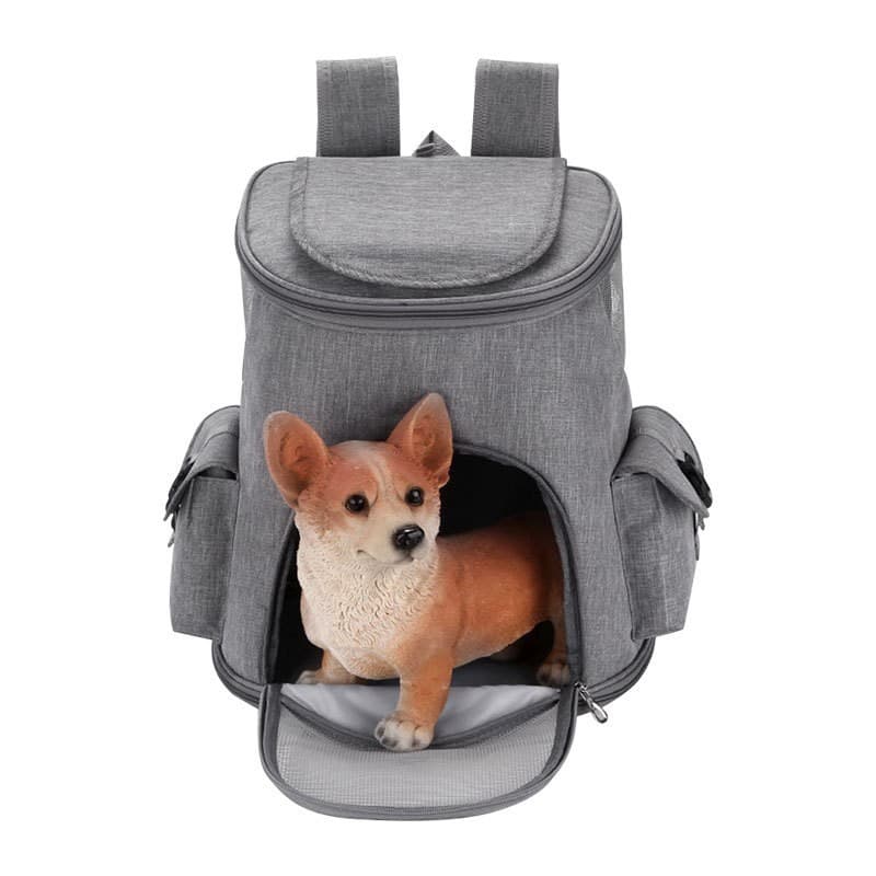 犬バッグ 小型犬用メッシュ窓付き通気性抜群リュック