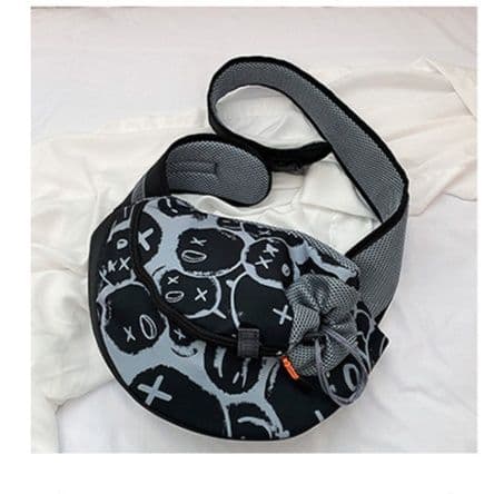 犬バッグ 小型犬用斜めがけメッシュキャリーバッグ