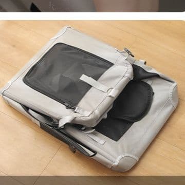 犬バッグ 五面通気メッシュ折りたたみ式ソフトキャリーバッグ