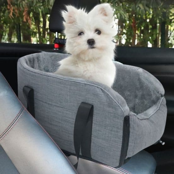 犬バッグ 車載用固定ベルト付き愛犬お出かけトートバッグ