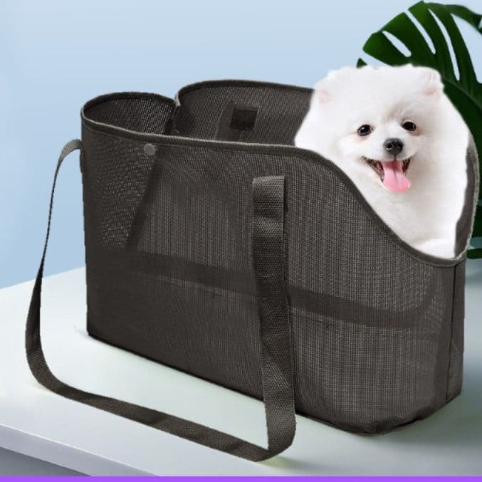 犬バッグ 小型犬用通気性抜群メッシュキャリートートバッグ