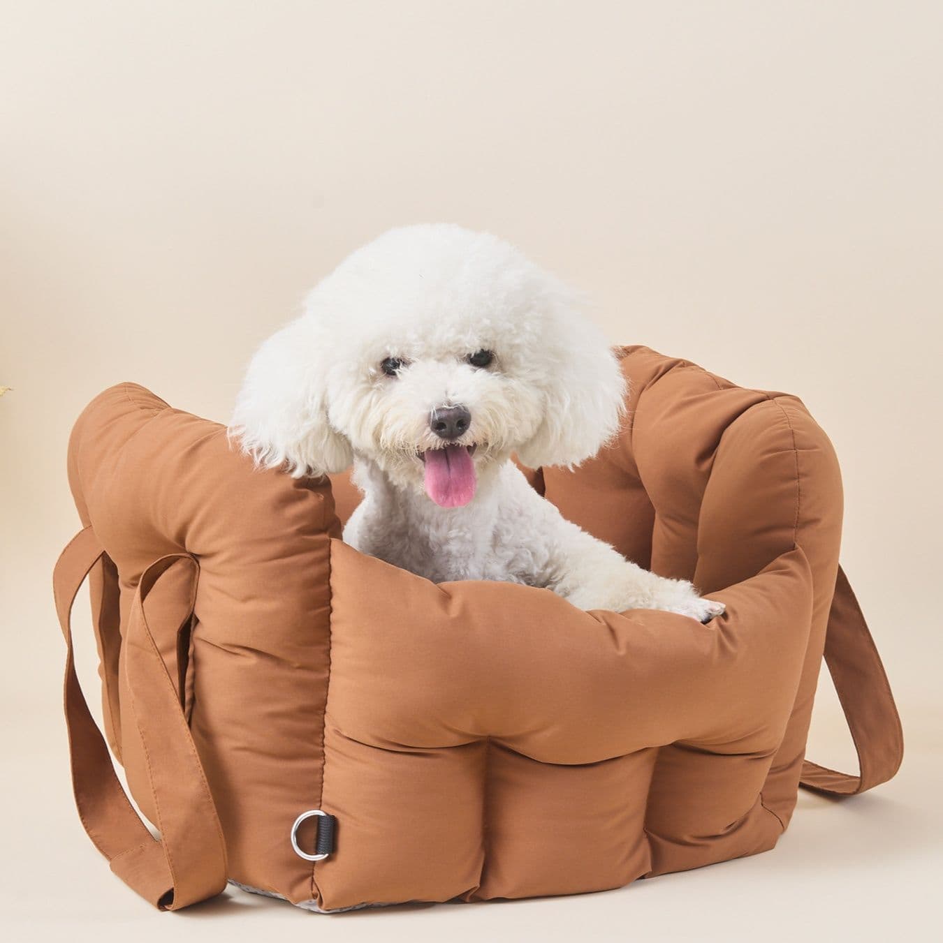 犬バッグ ふわふわクッション付き小型犬用キャリートート