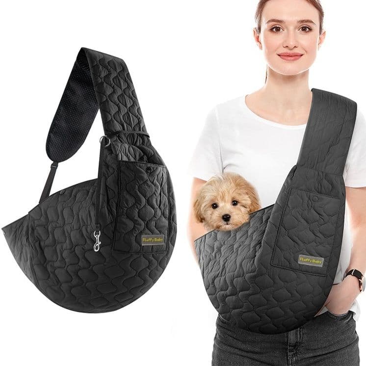 犬バッグ キルティング加工ペット用抱っこスリングバッグ