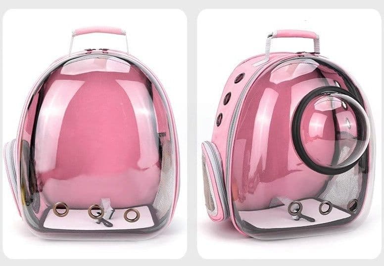 犬バッグ 透明窓付き宇宙船型ペット用キャリーリュック