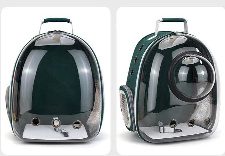 犬バッグ 透明窓付き宇宙船型ペット用キャリーリュック