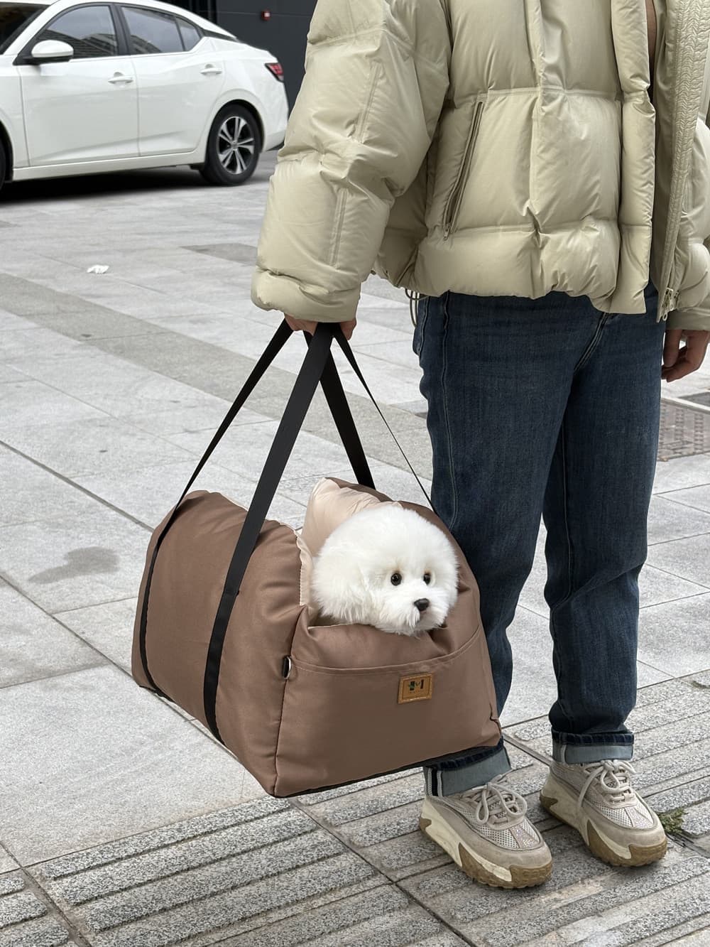 犬バッグ 車載対応ふかふかクッション付き犬用キャリー