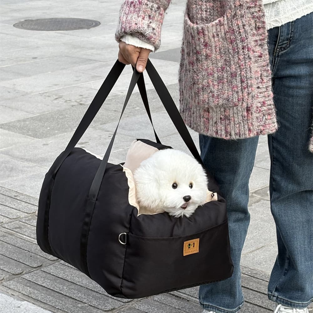 犬バッグ 車載対応ふかふかクッション付き犬用キャリー