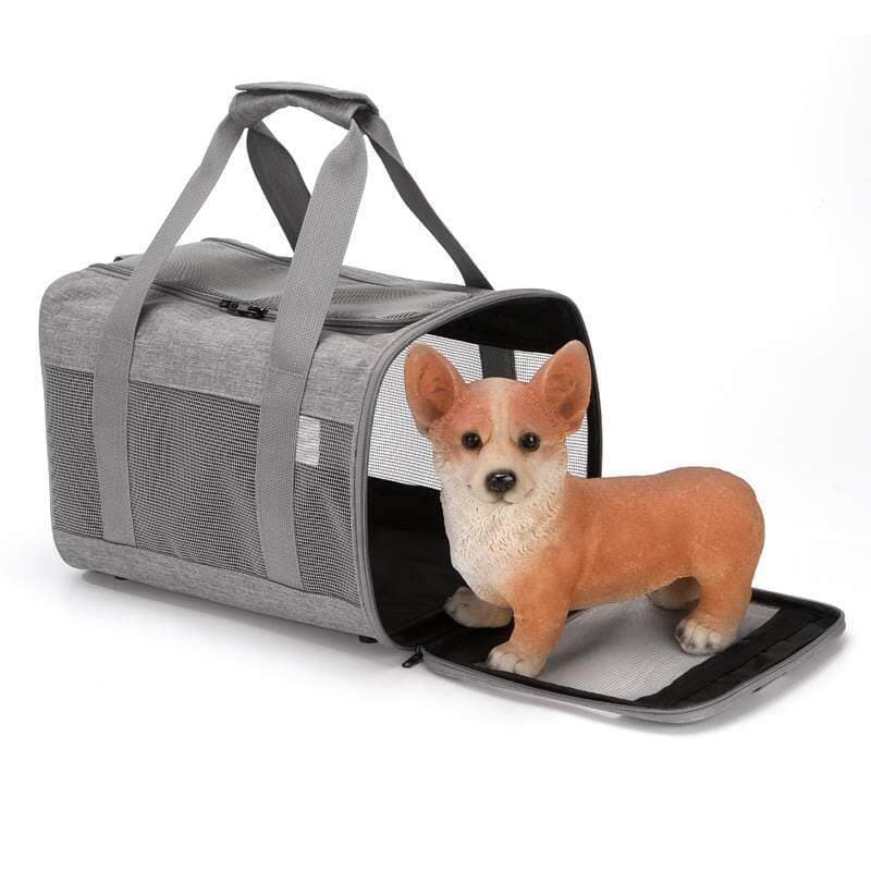 犬バッグ 通気性抜群メッシュ窓付き小型犬用キャリーバッグ